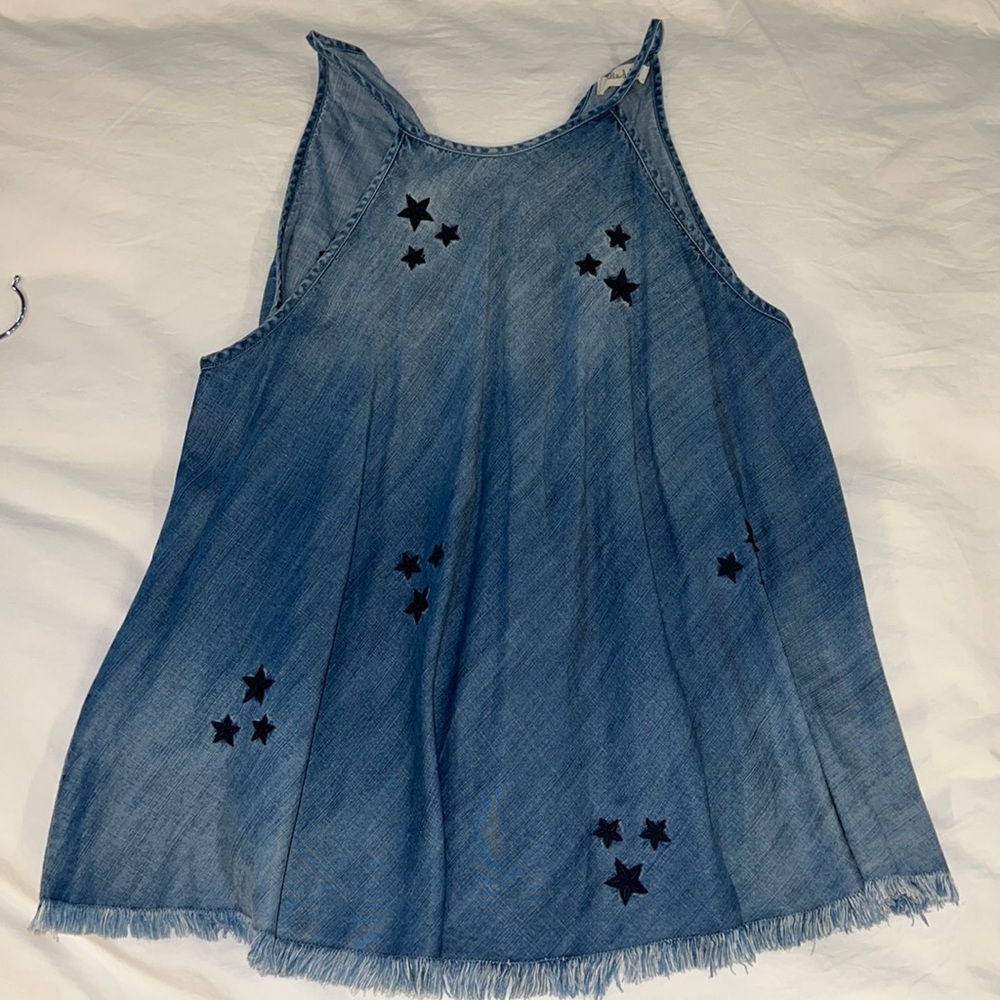 Bella Dahl Denim Star Tie Back Tank